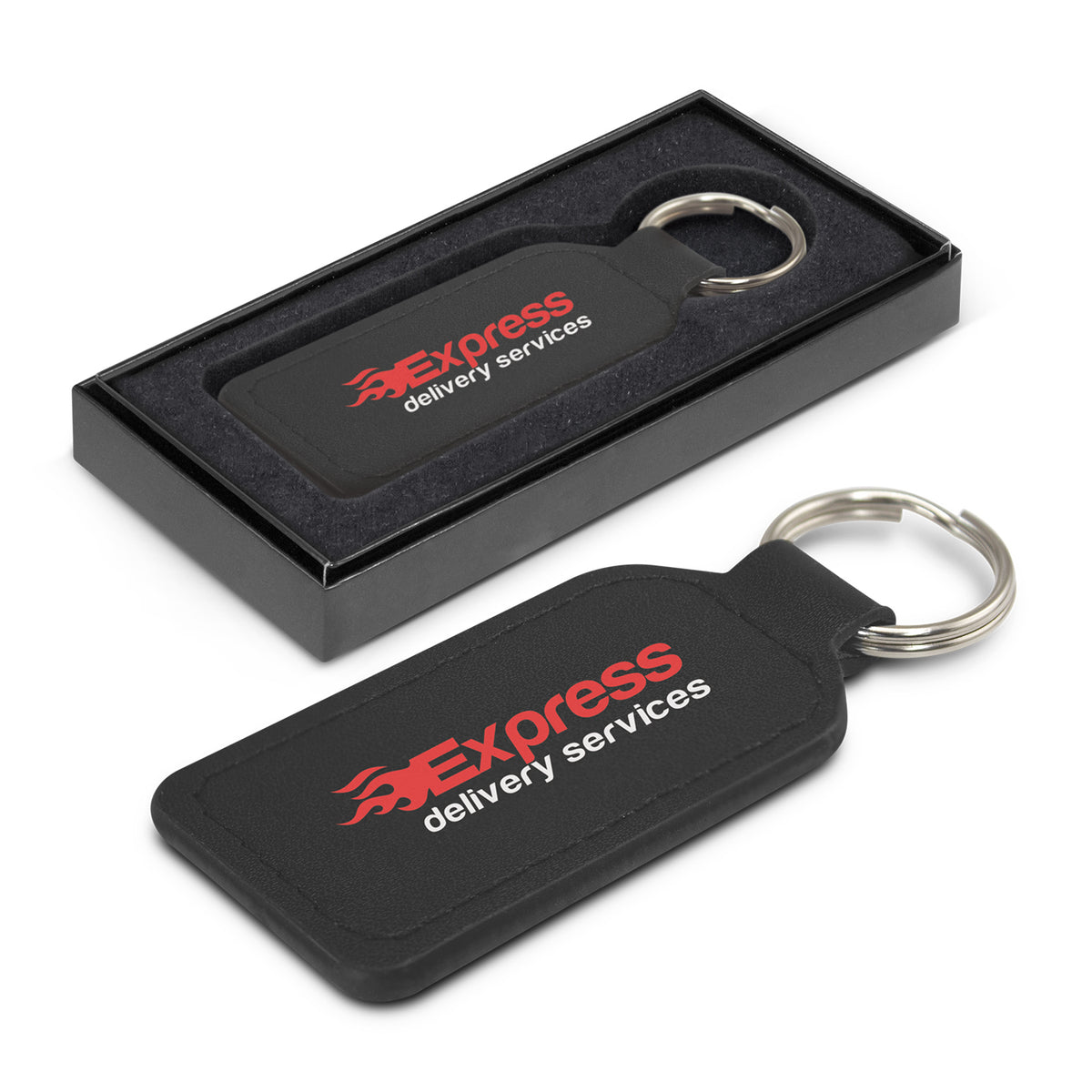 Prince Leather Key Ring  - Rectangle - Main