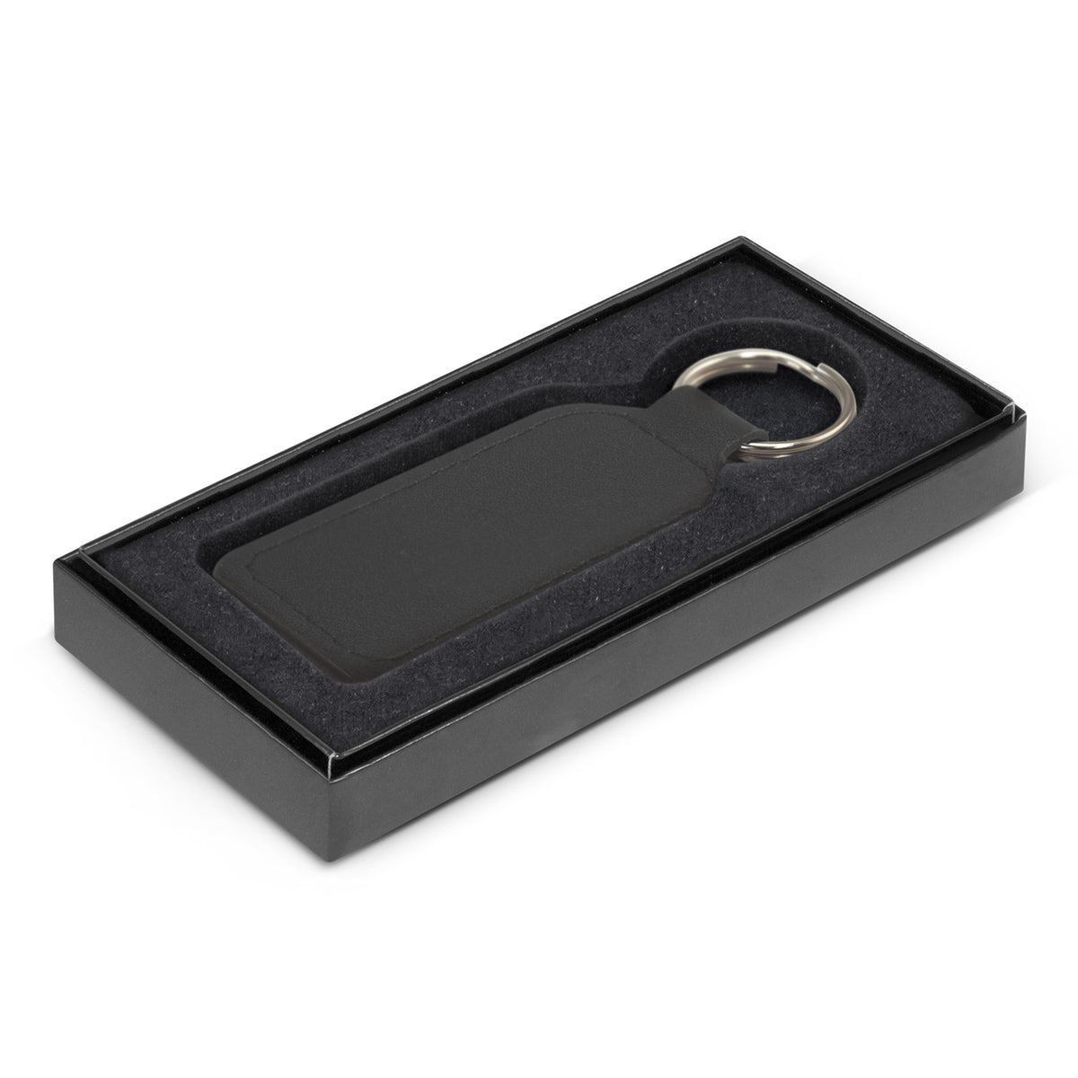 Prince Leather Key Ring  - Rectangle - Gift Box