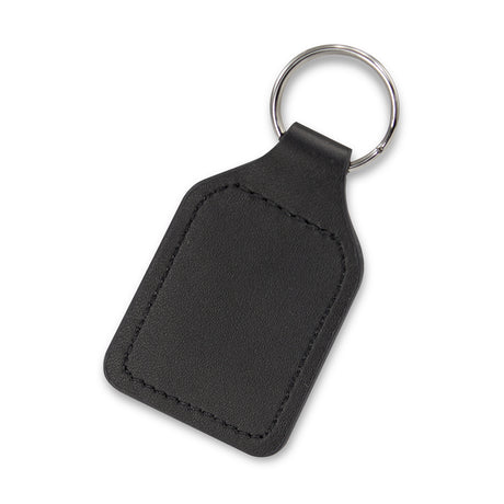Prince Leather Key Ring - Square - Black
