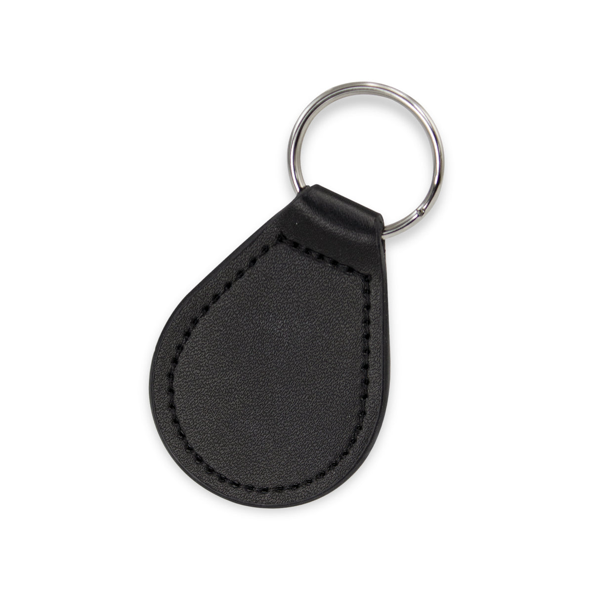 Prince Leather Key Ring - Round - Black