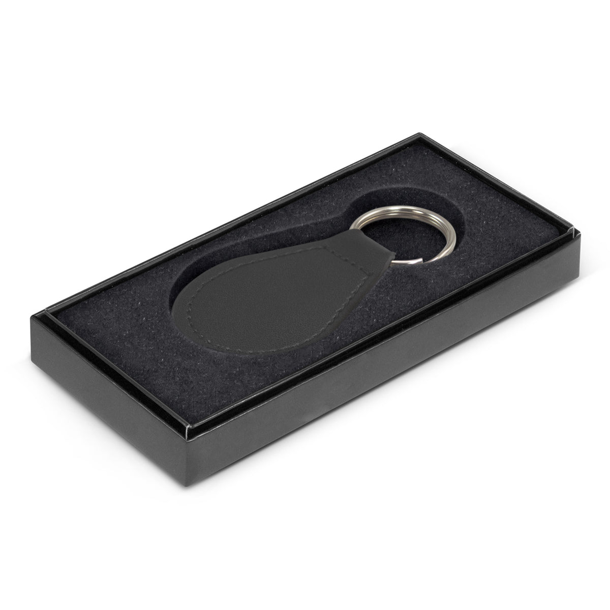 Prince Leather Key Ring - Round - Gift Box