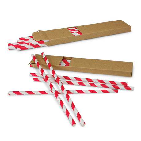 Paper Drinking Straws - Red