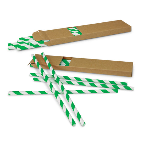 Paper Drinking Straws - Green