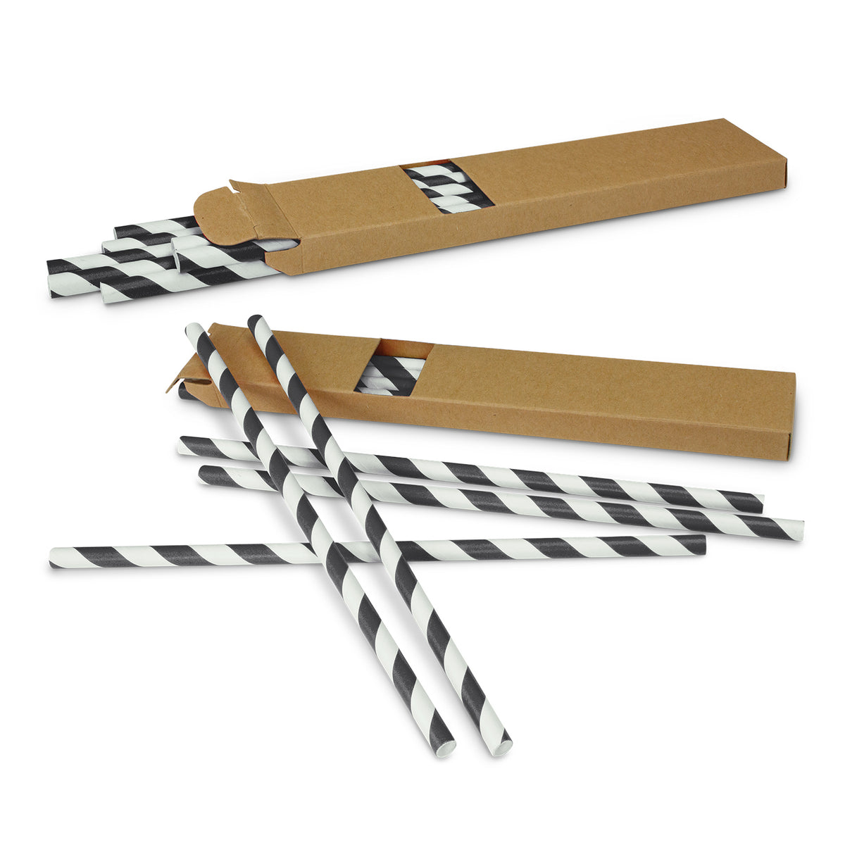 Paper Drinking Straws - Black