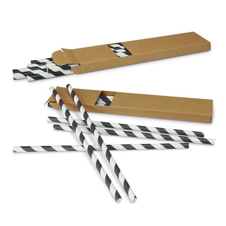 Paper Drinking Straws - Black