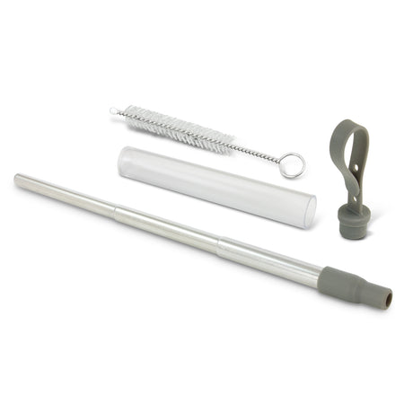 Telescopic Straw with Case - Grey