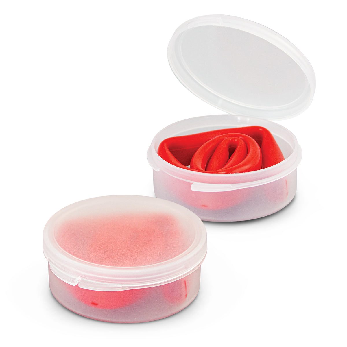 Silicone Straw with Case - Red