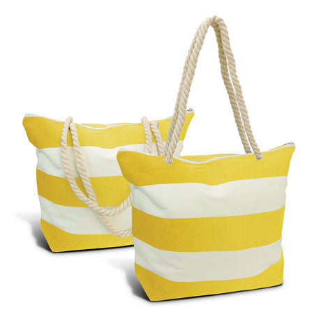 Bali Tote Bag - White/Yellow