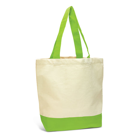 Sedona Canvas Tote Bag - Bright Green