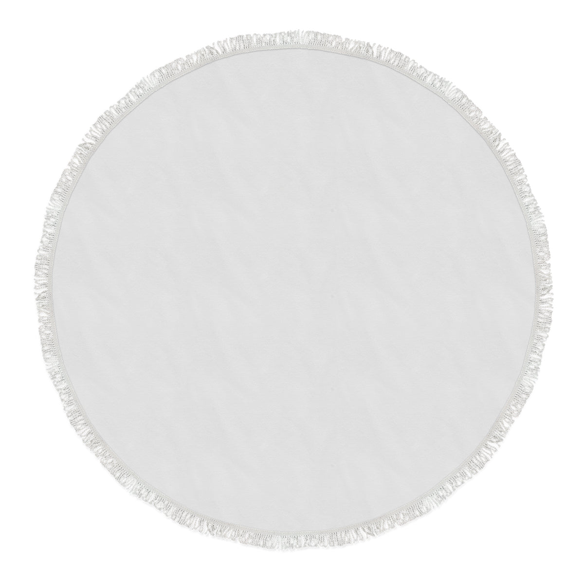 Mandala Beach Towel - White - Tassels