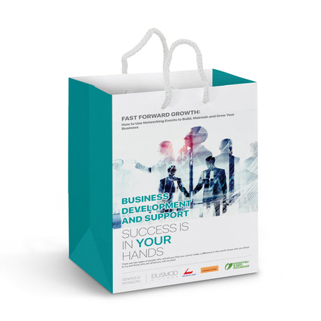Medium Laminated Paper Carry Bag - Full Colour - Main