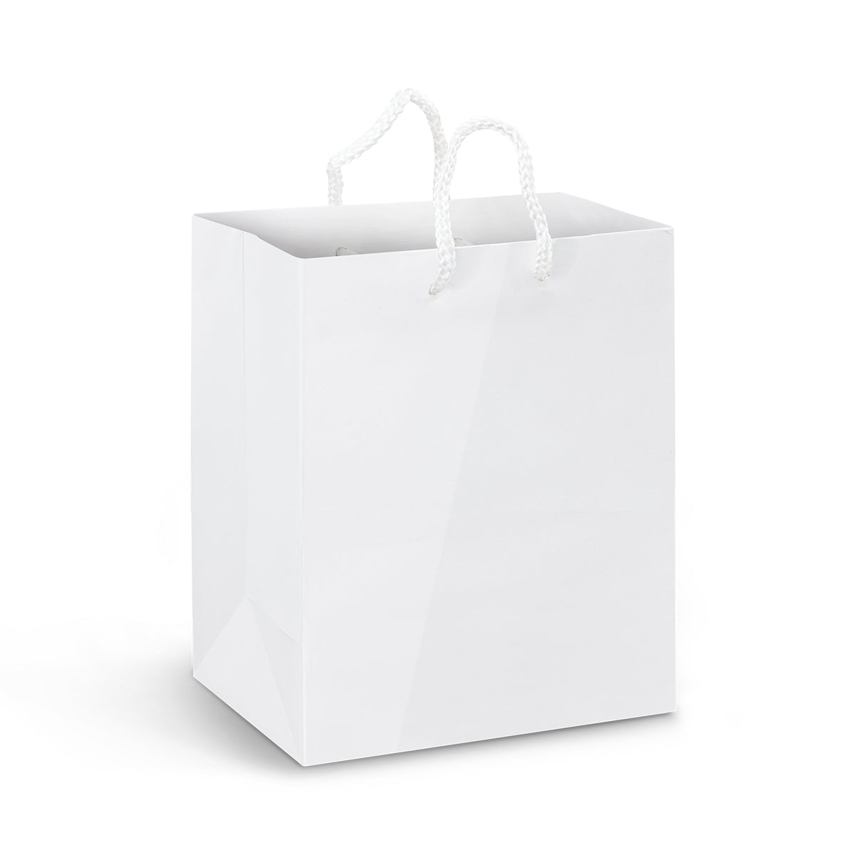 Medium Laminated Paper Carry Bag - Full Colour - White