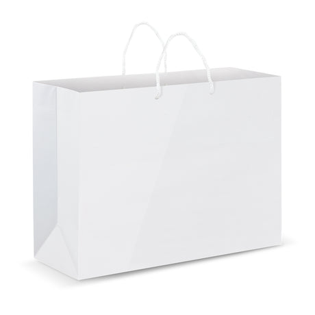 Extra Large Laminated Paper Carry Bag - Full Colour - White