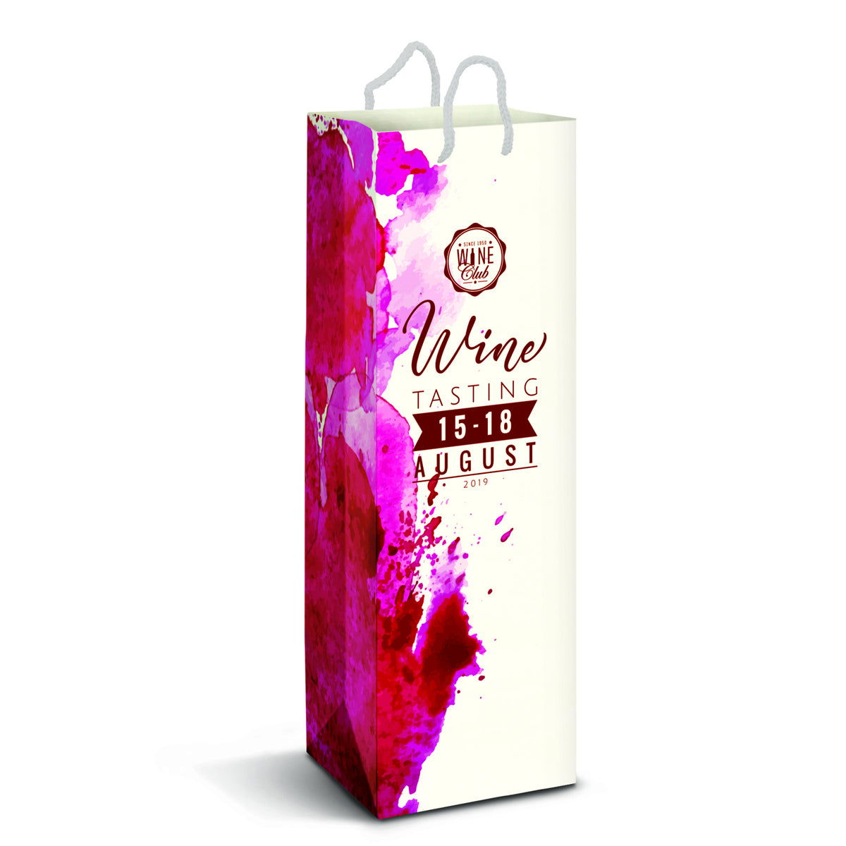 Laminated Paper Wine Bag - Full Colour - Main