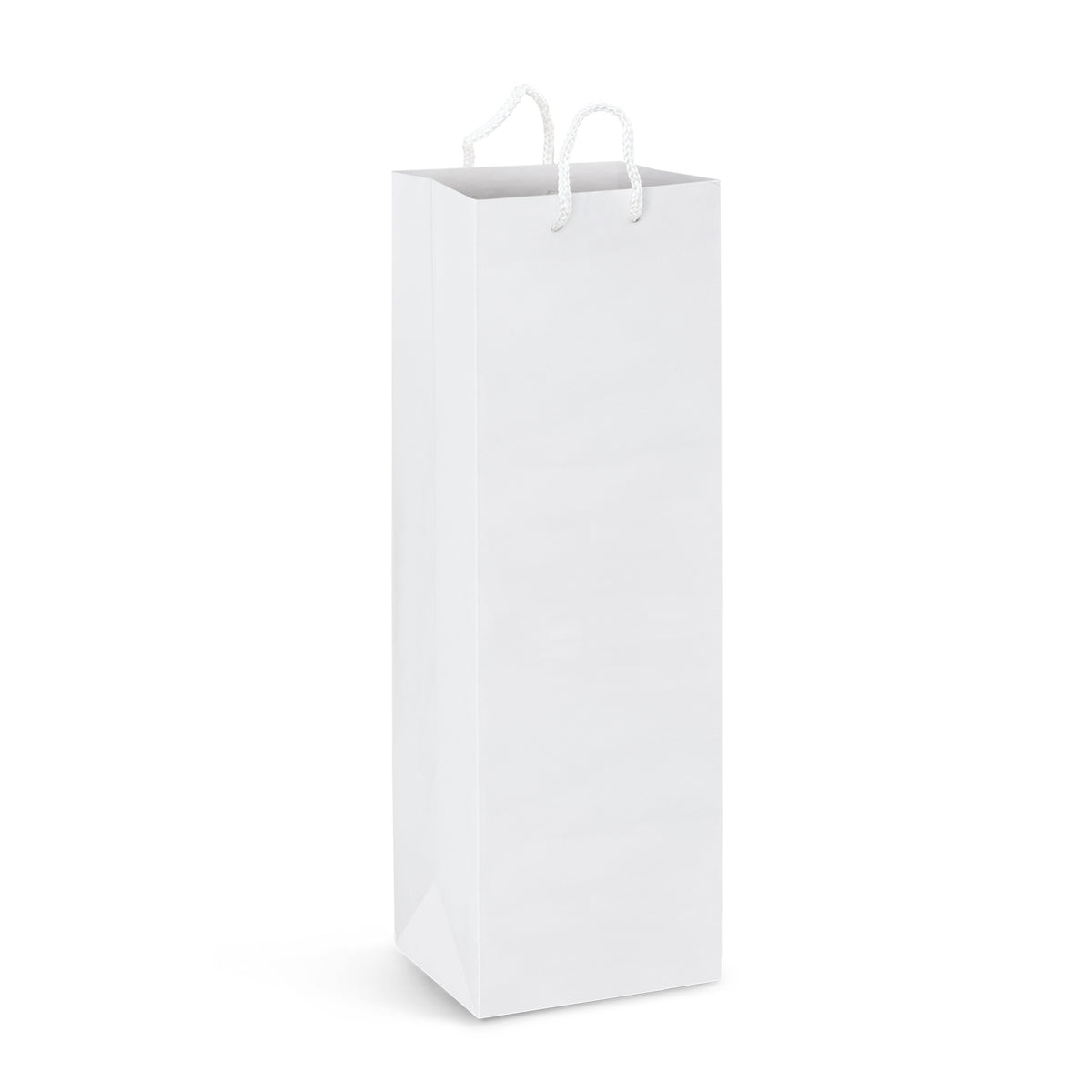 Laminated Paper Wine Bag - Full Colour - White