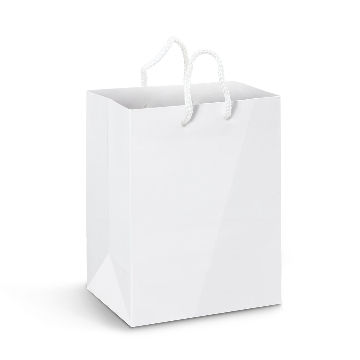 Large Laminated Paper Carry Bag - Full Colour - White