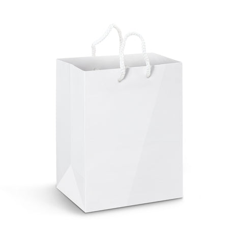 Large Laminated Paper Carry Bag - Full Colour - White