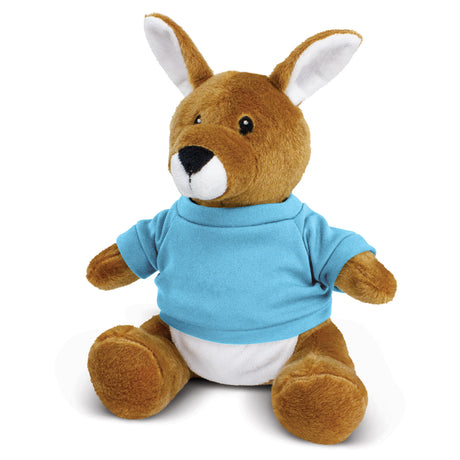Kangaroo Plush Toy - Light Blue