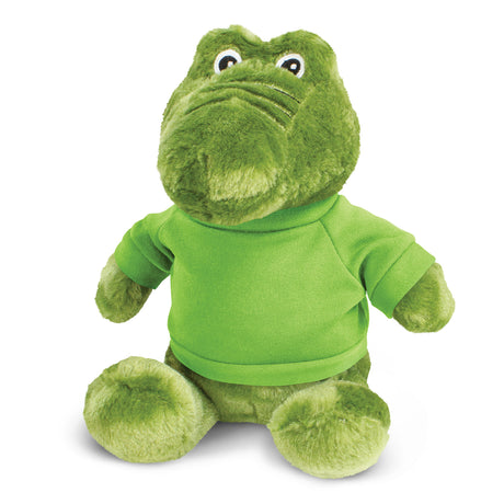Crocodile Plush Toy - Bright Green