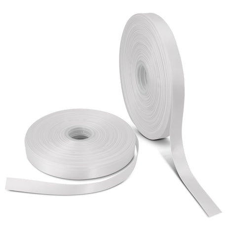 Personalised Ribbon 15mm - Full Colour - White