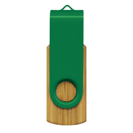 Helix 4GB Bamboo Flash Drive - Green