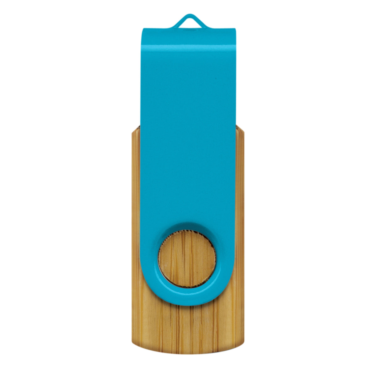 Helix 4GB Bamboo Flash Drive - Light Blue