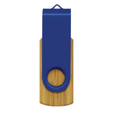 Helix 4GB Bamboo Flash Drive - Dark Blue