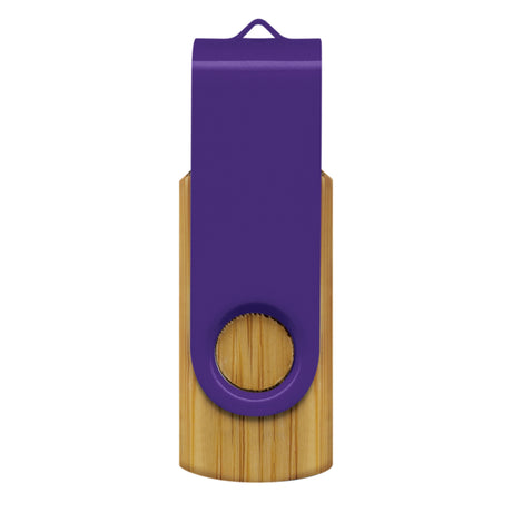 Helix 4GB Bamboo Flash Drive - Purple