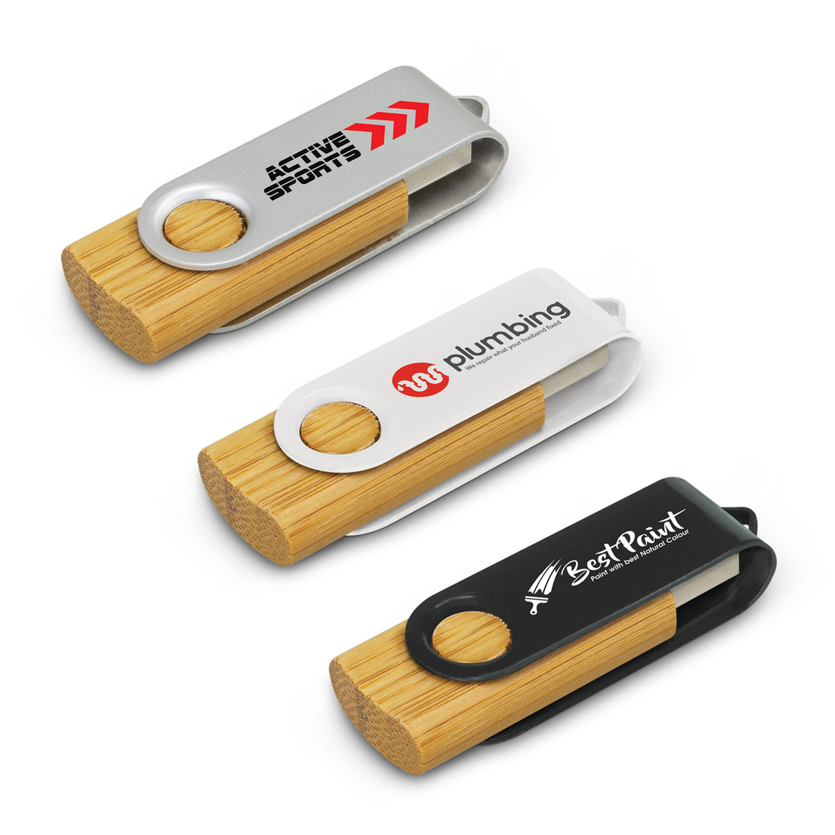 Helix 4GB Bamboo Flash Drive - Main