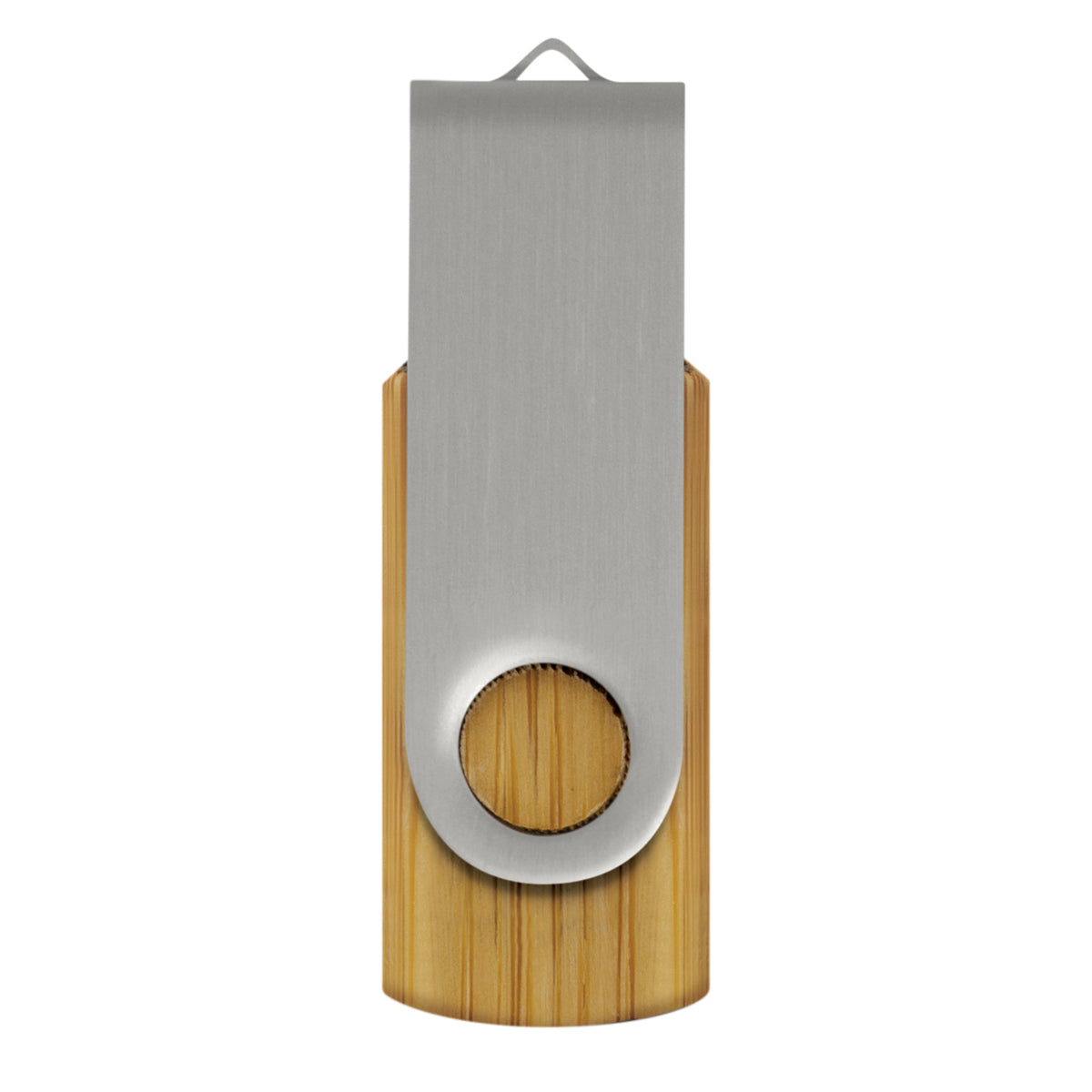 Helix 4GB Bamboo Flash Drive - Silver