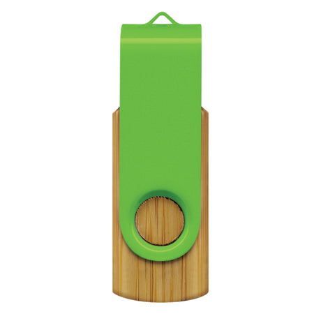 Helix 4GB Bamboo Flash Drive - Bright Green