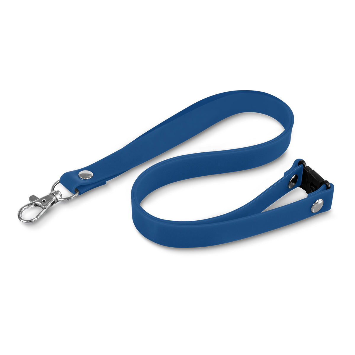 Silicone Lanyard - Blue