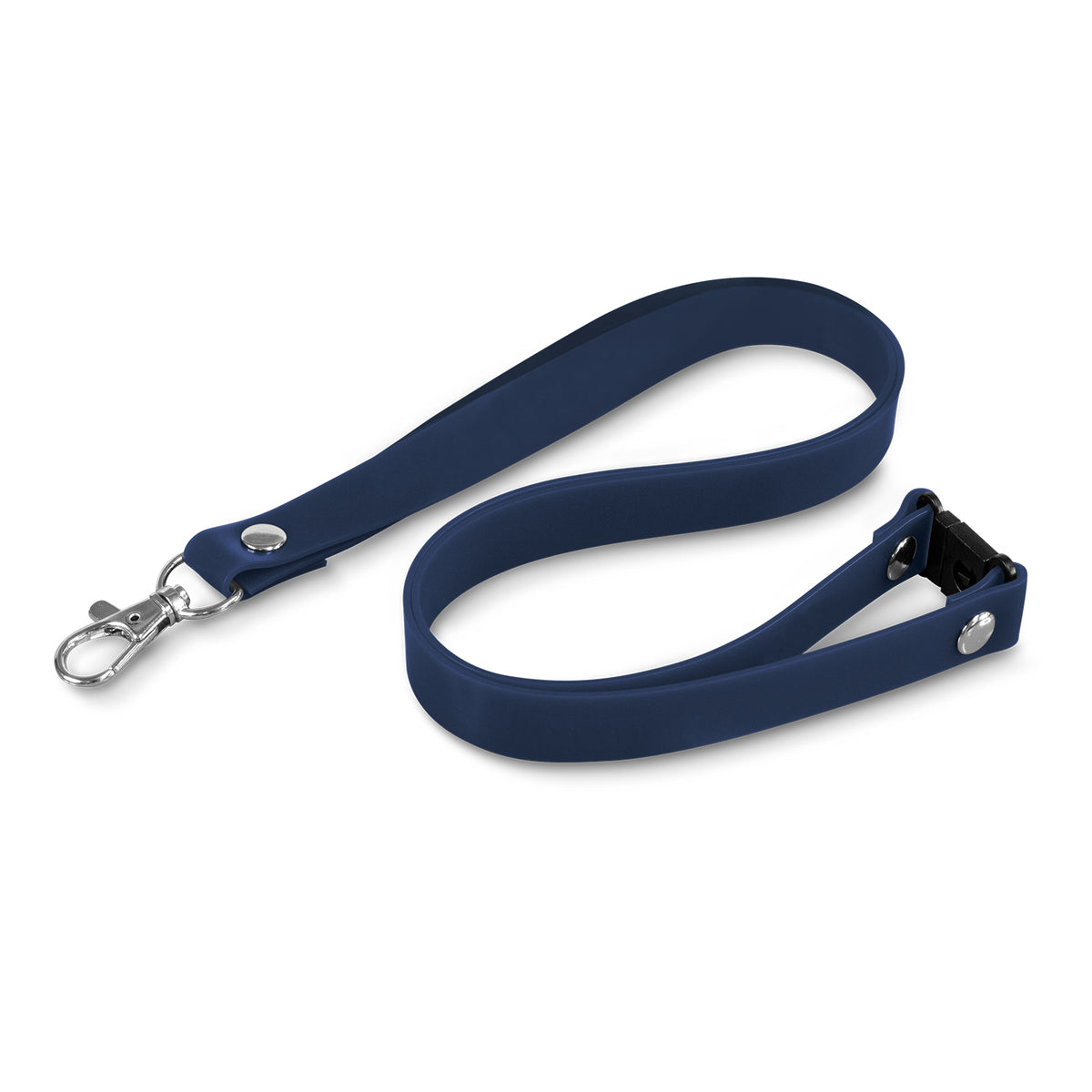 Silicone Lanyard - Navy