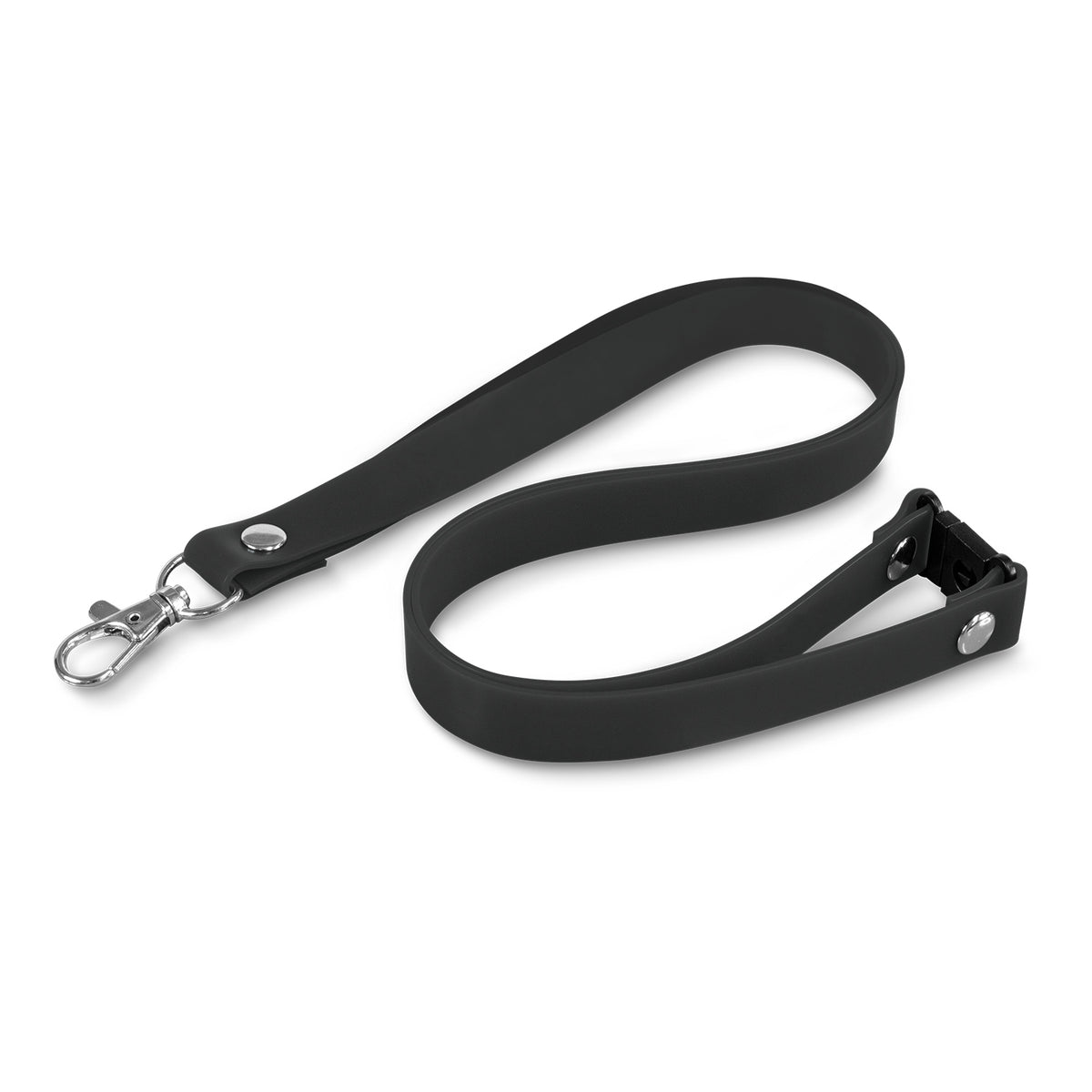 Silicone Lanyard - Black