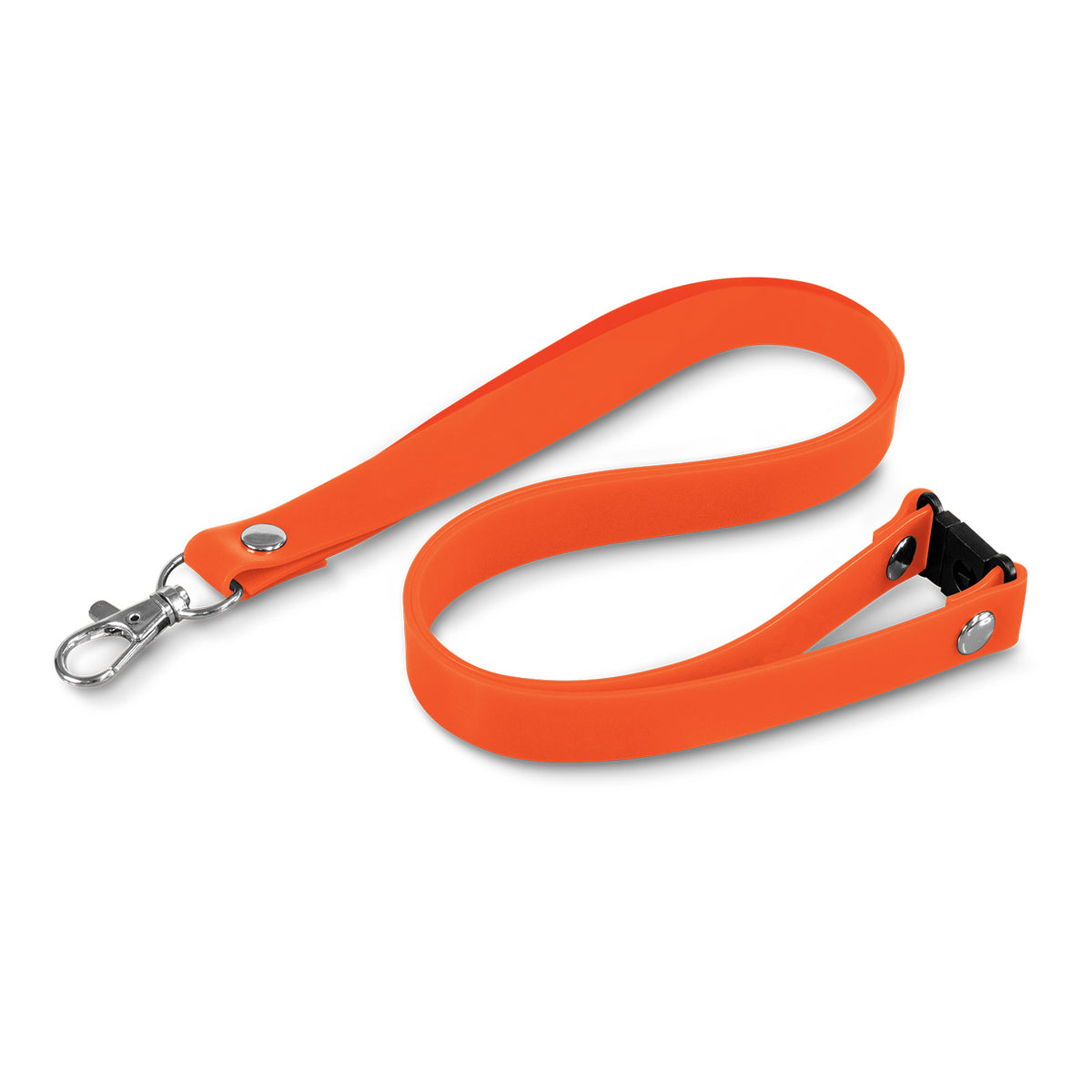 Silicone Lanyard - Orange