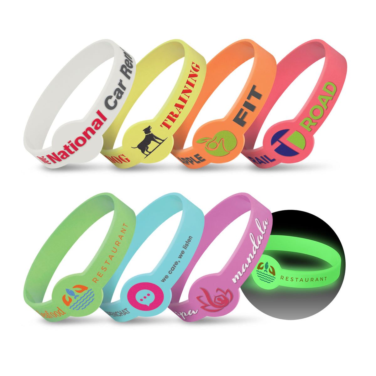 Xtra Silicone Wrist Band - Glow in the Dark - Main
