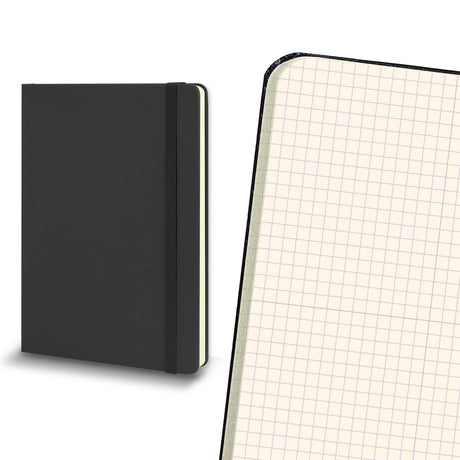 Moleskine Classic Hard Cover Notebook - Large - Black Grid