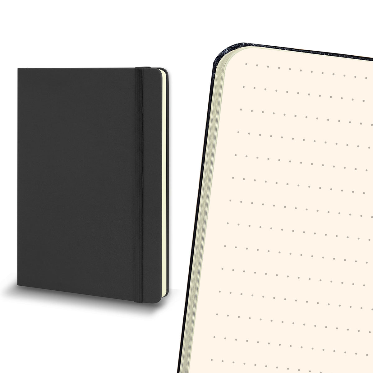 Moleskine Classic Hard Cover Notebook - Large - Black Dot