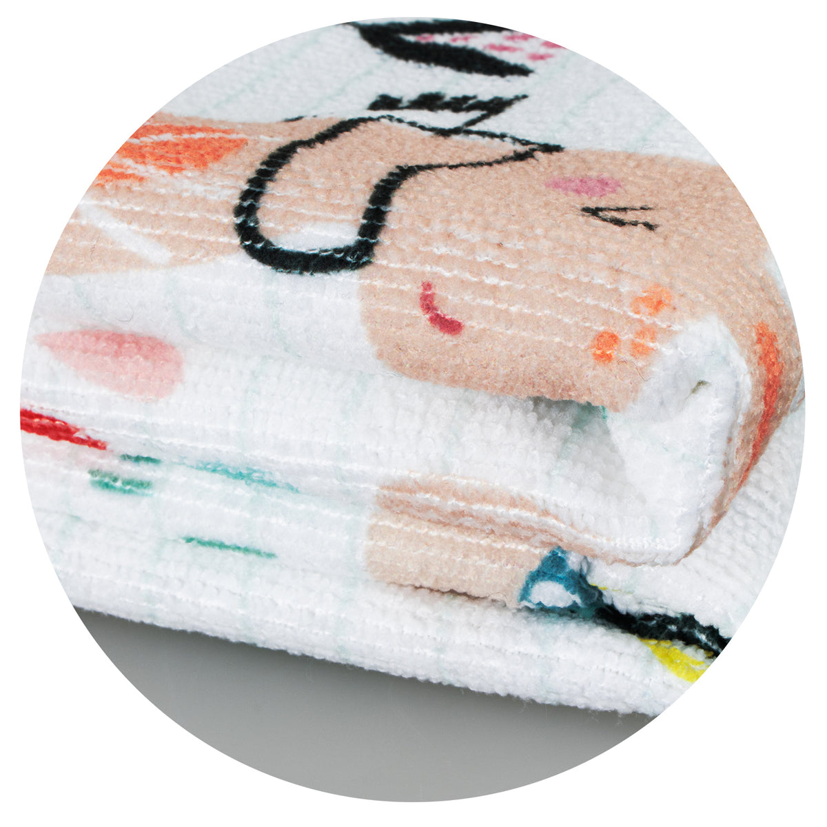 Zen Yoga Towel - Branding Close Up