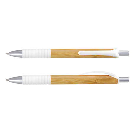 Trinity Bamboo Pen - White