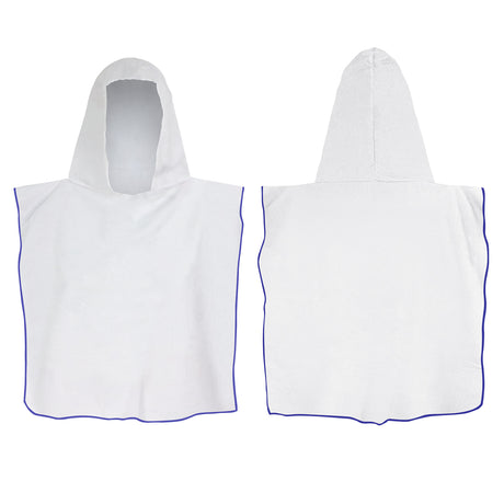 Kids Hooded Towel - Blue Overlocking