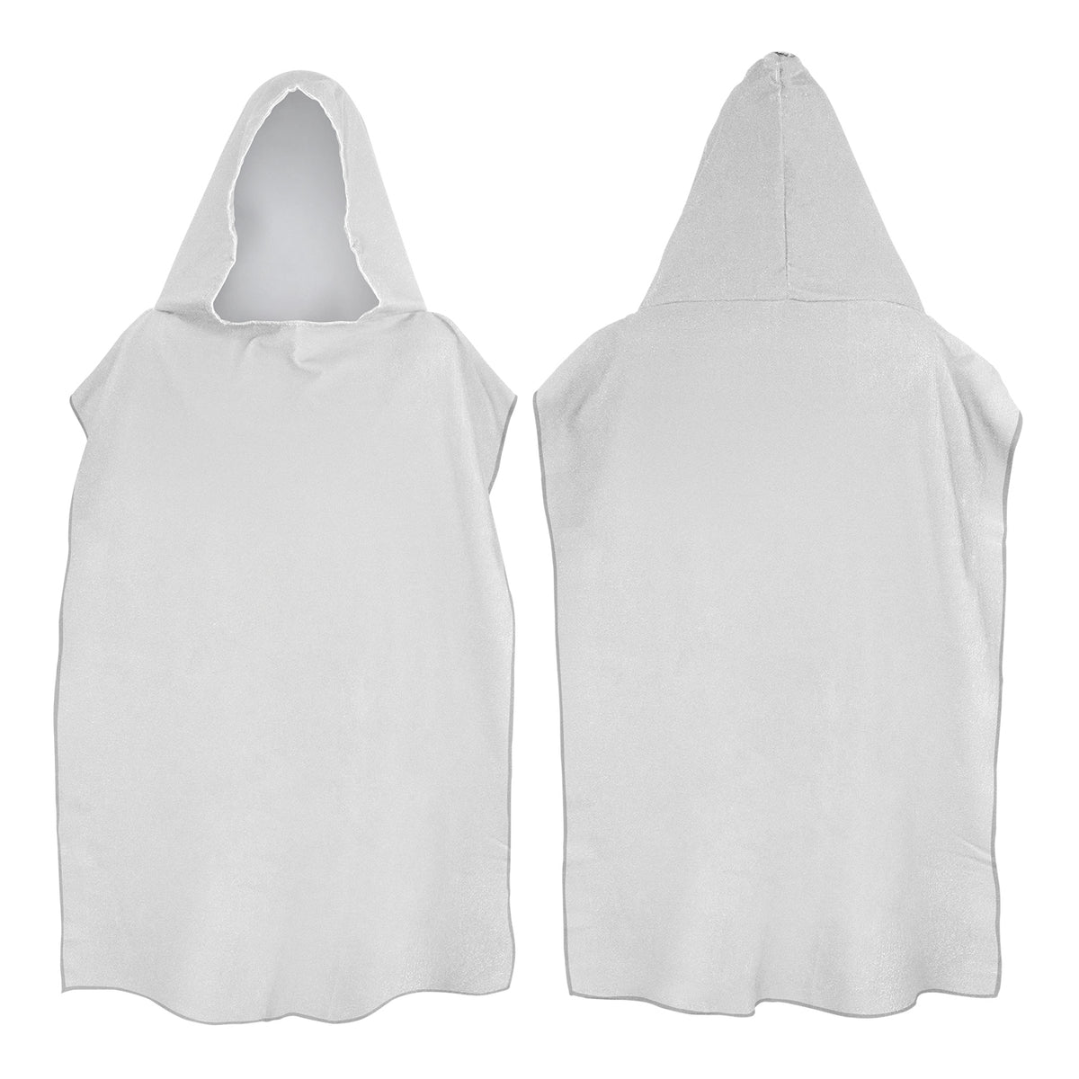 Adult Hooded Towel - Grey Overlocking