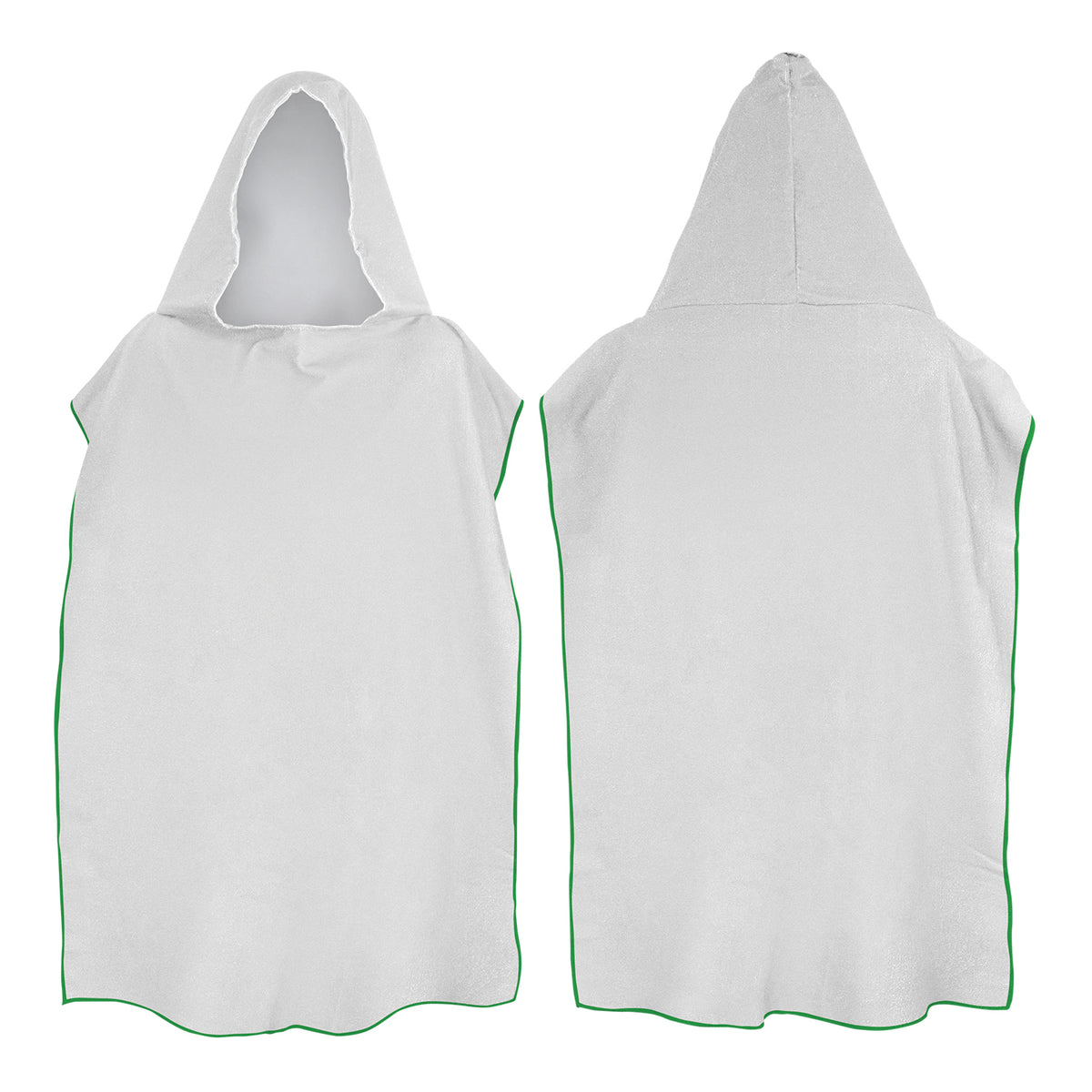 Adult Hooded Towel - Green Overlocking