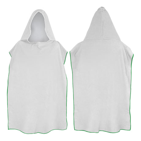 Adult Hooded Towel - Green Overlocking