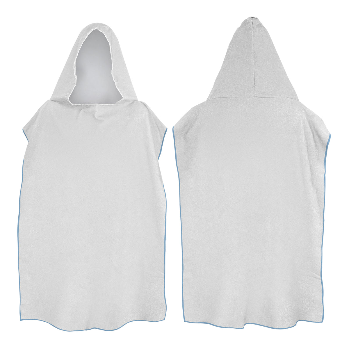 Adult Hooded Towel - Light Blue Overlocki