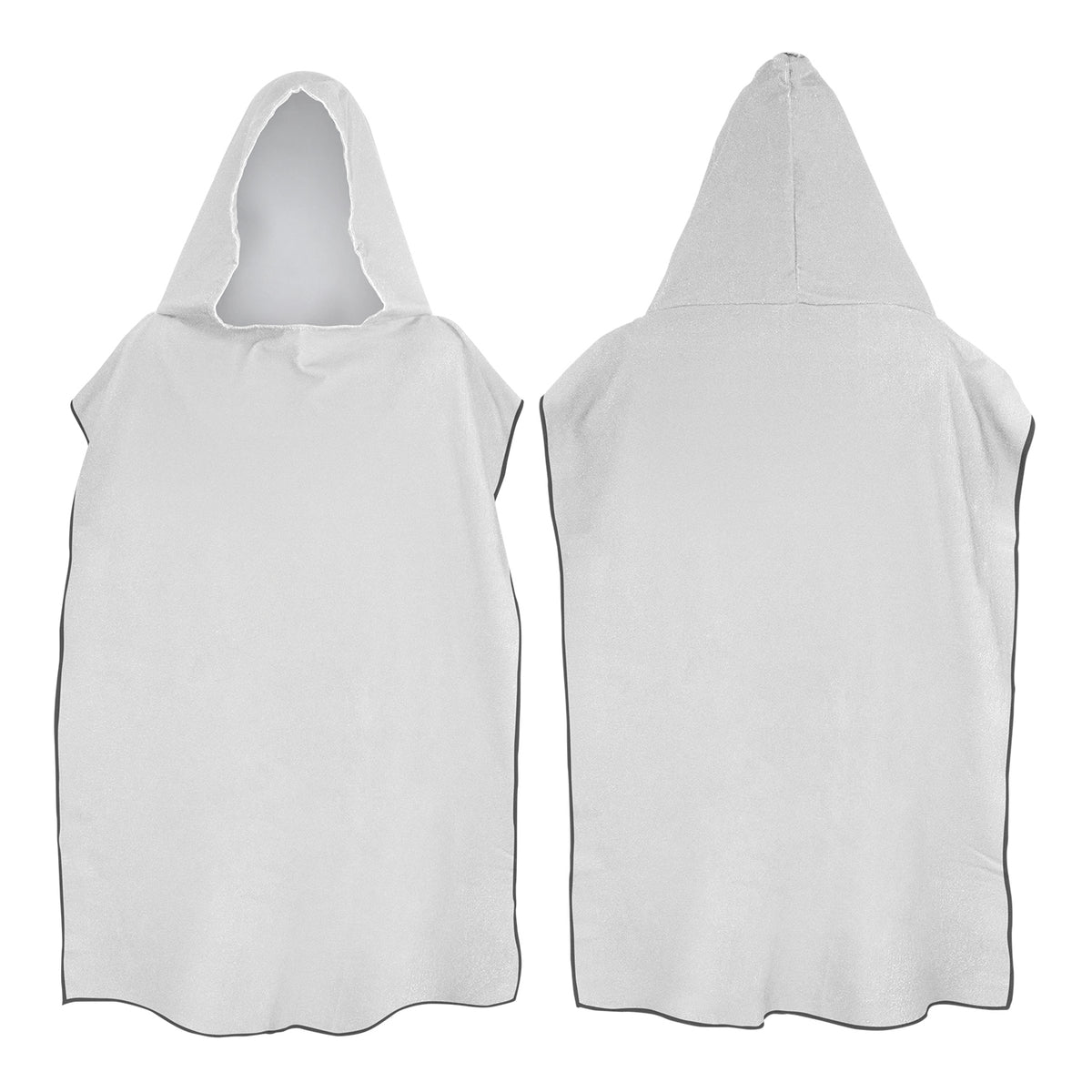 Adult Hooded Towel - Black Overlocking