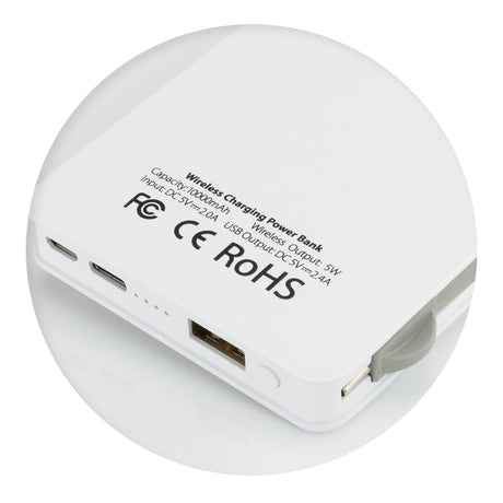 Jarvis 10k Wireless Charging Power Bank - Back