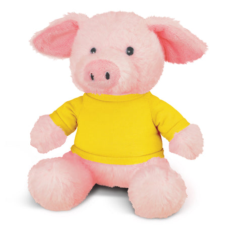 Pig Plush Toy - Yellow