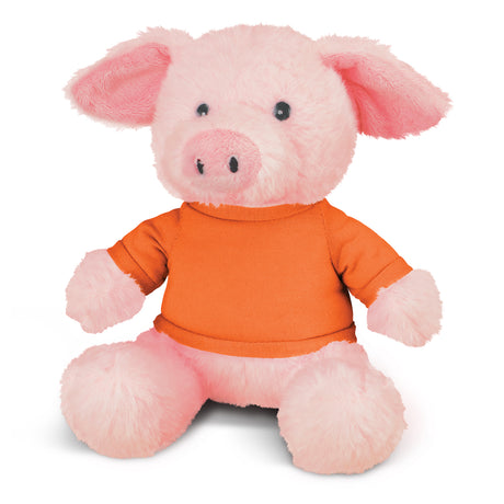 Pig Plush Toy - Orange