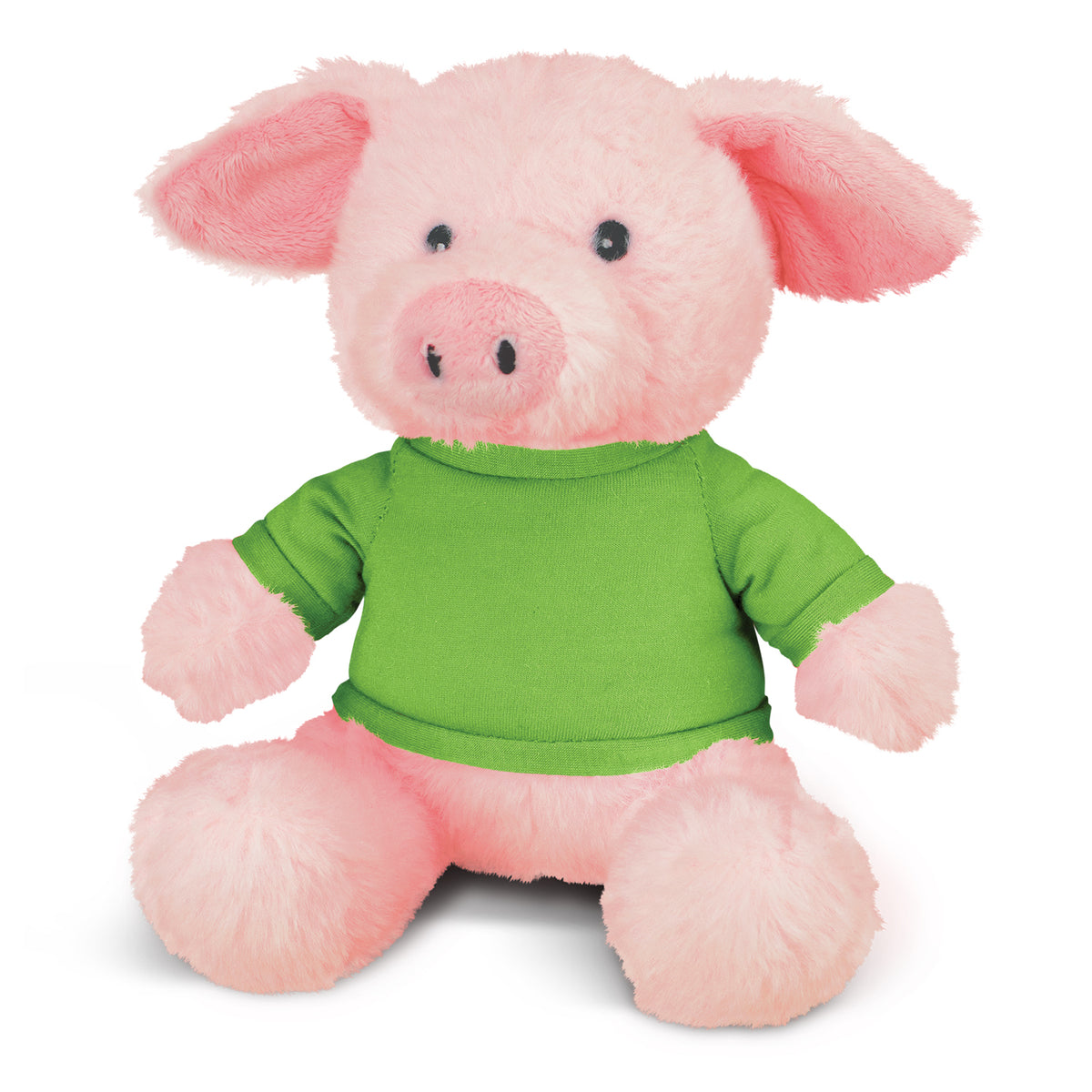 Pig Plush Toy - Bright Green